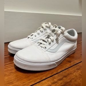 Vans White Canvas Sneakers